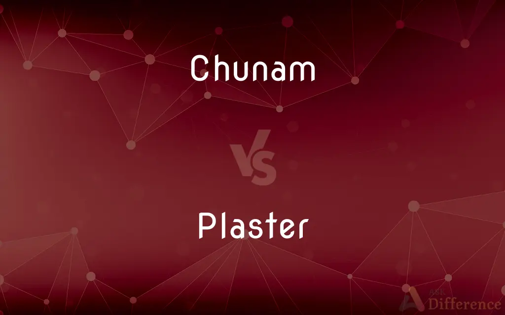 Chunam vs. Plaster — What's the Difference?