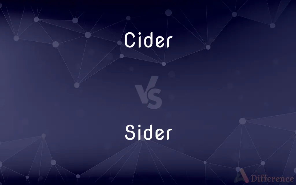Cider vs. Sider — What's the Difference?