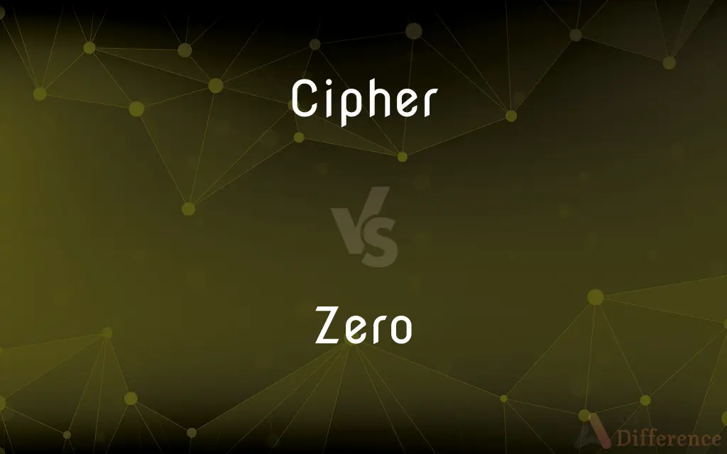 Cipher vs. Zero — What's the Difference?
