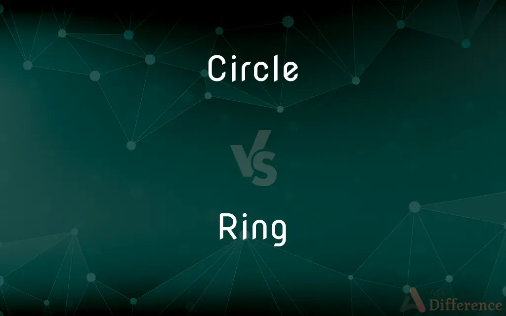 Circle vs. Ring — What's the Difference?