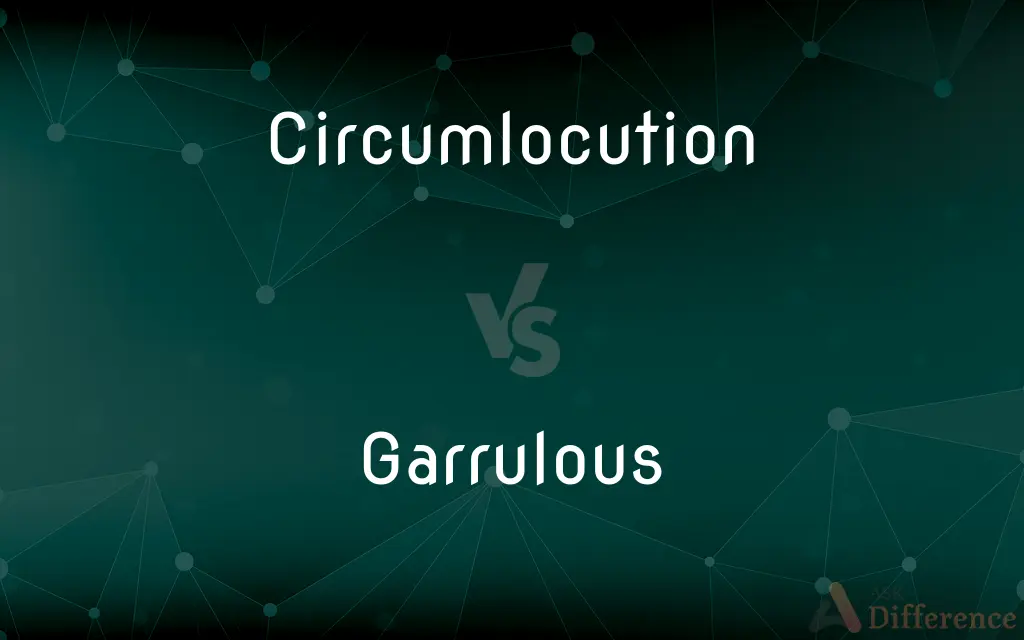Circumlocution vs. Garrulous — What's the Difference?