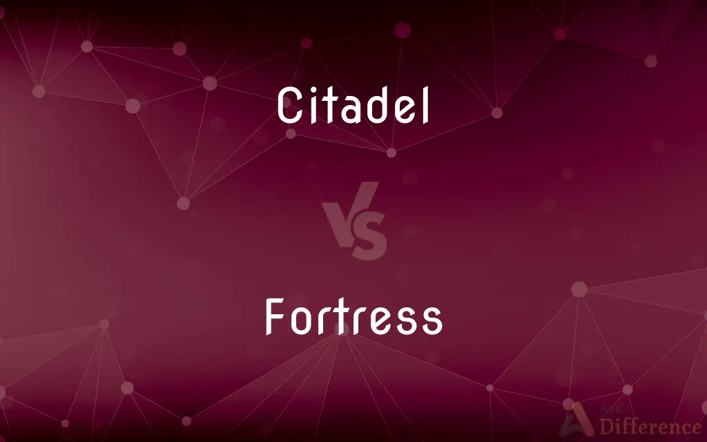 Citadel vs. Fortress — What's the Difference?