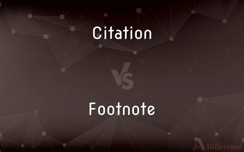 Citation vs. Footnote — What's the Difference?
