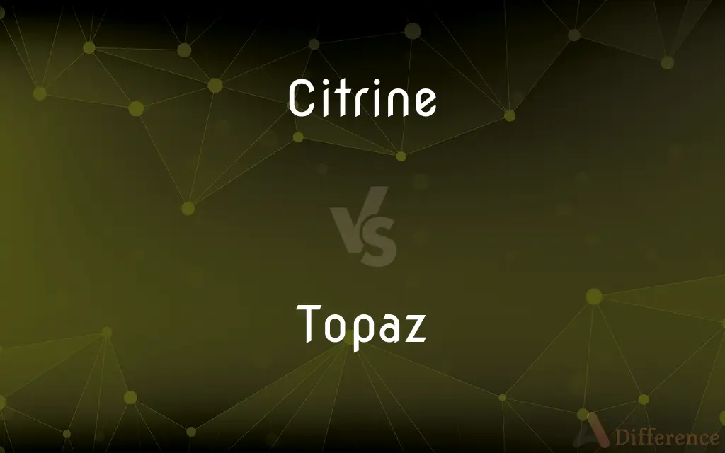Citrine vs. Topaz — What's the Difference?