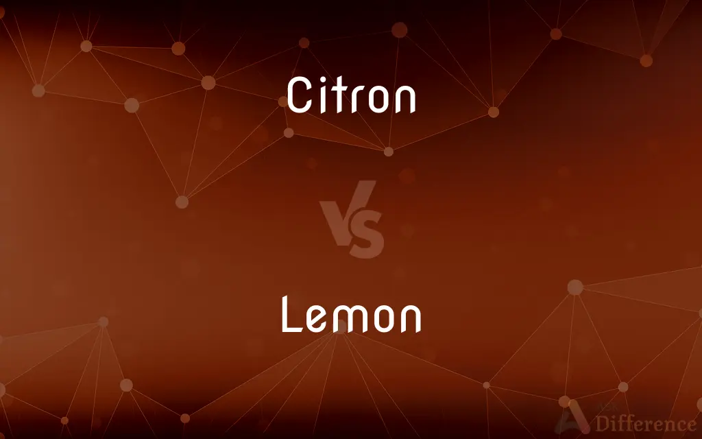 Citron vs. Lemon — What's the Difference?