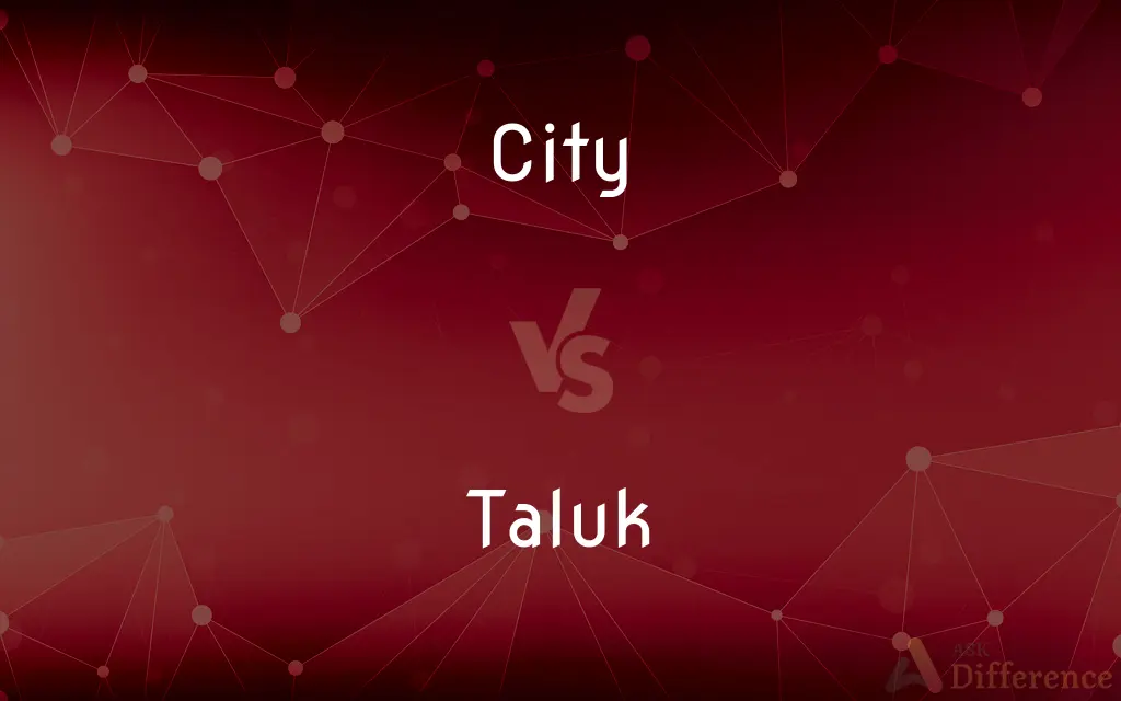 City vs. Taluk — What's the Difference?