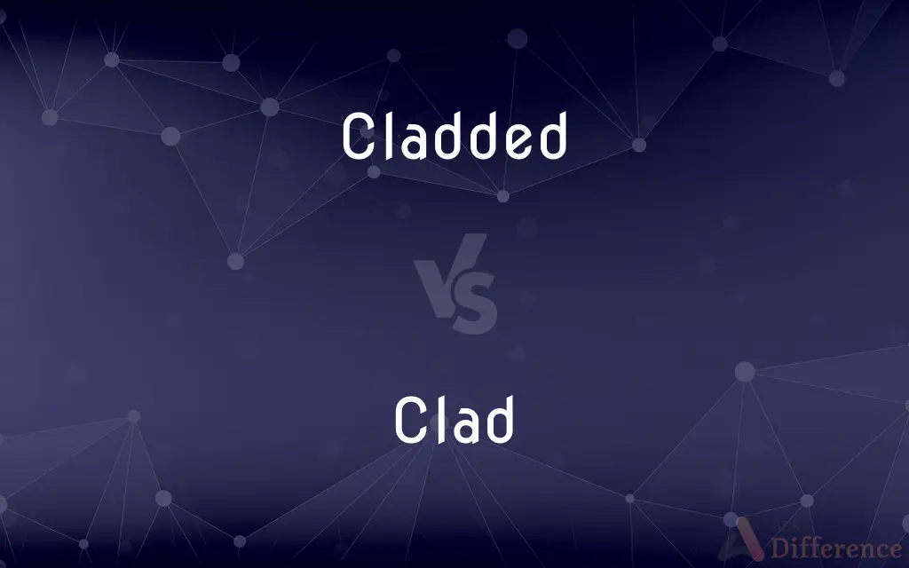 Cladded vs. Clad — What's the Difference?