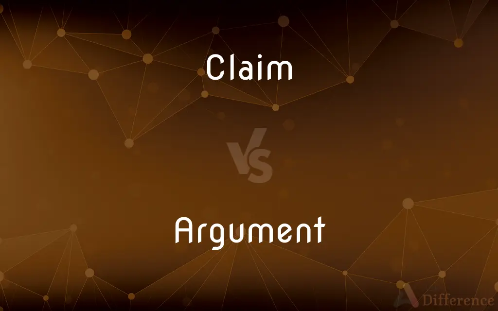 Claim vs. Argument