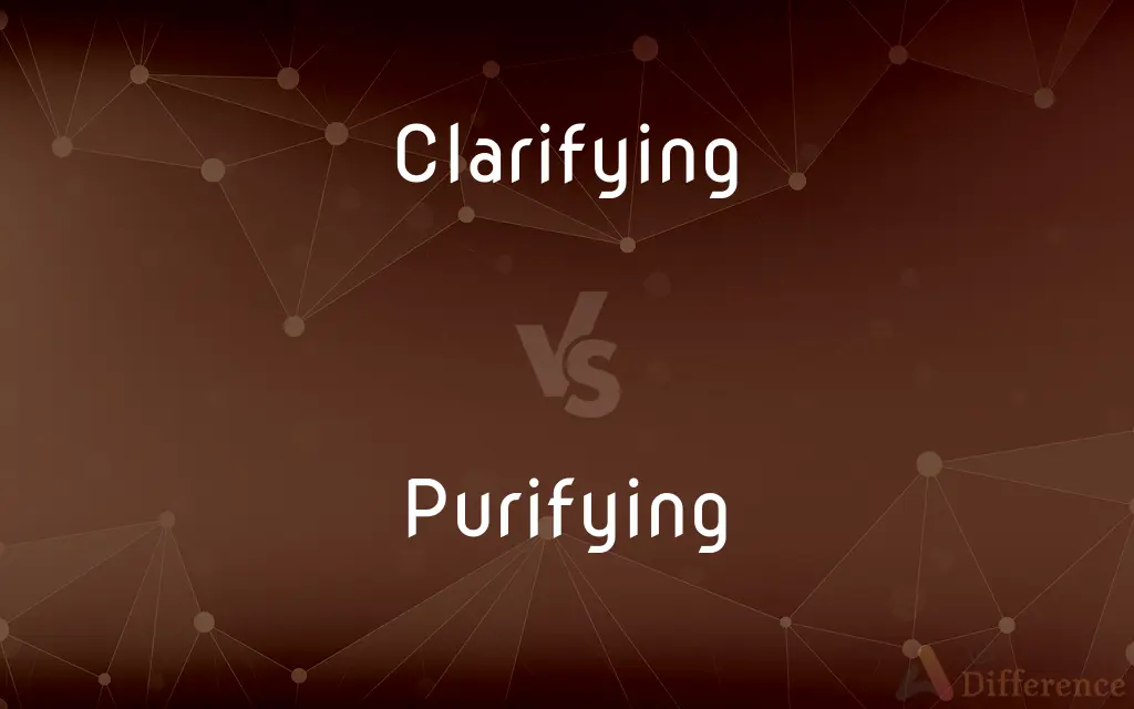 Clarifying vs. Purifying — What's the Difference?