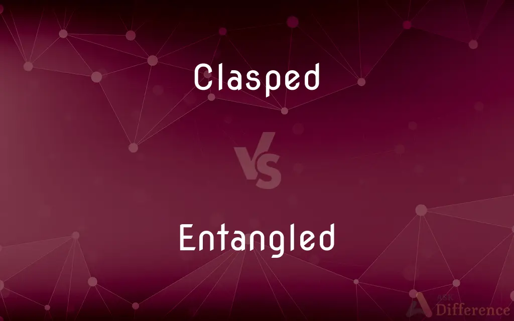 Clasped vs. Entangled — What's the Difference?