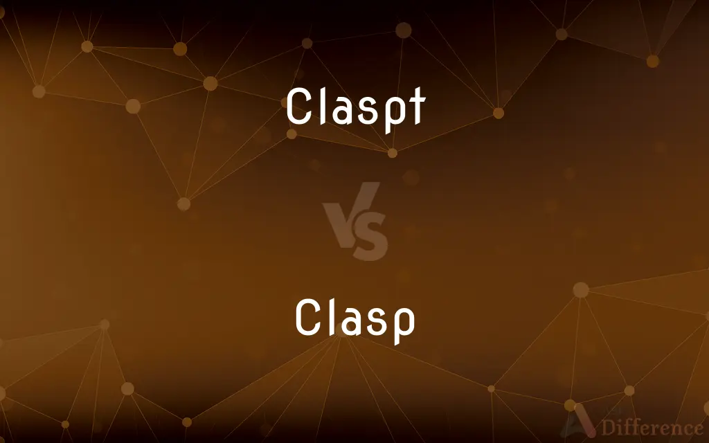 Claspt vs. Clasp — What's the Difference?
