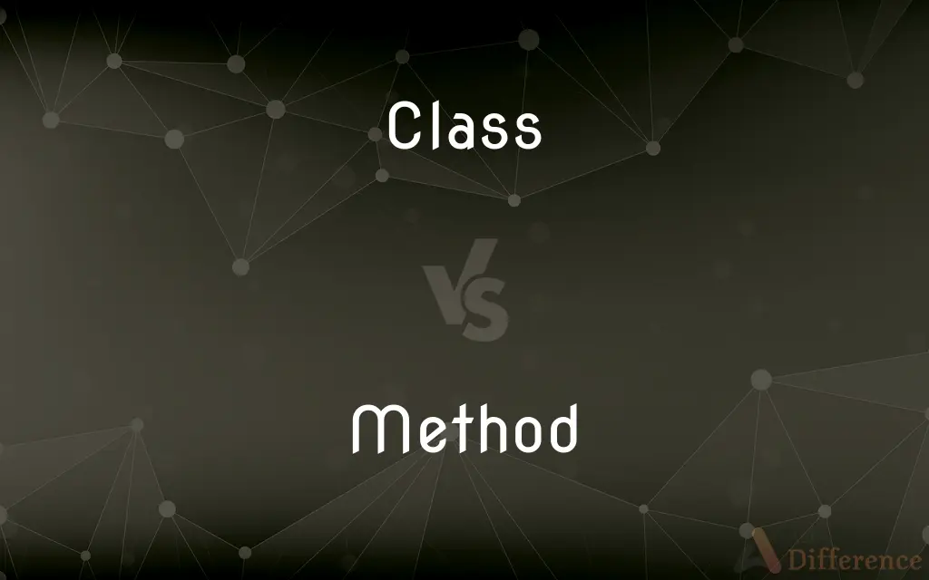 Class vs. Method — What's the Difference?