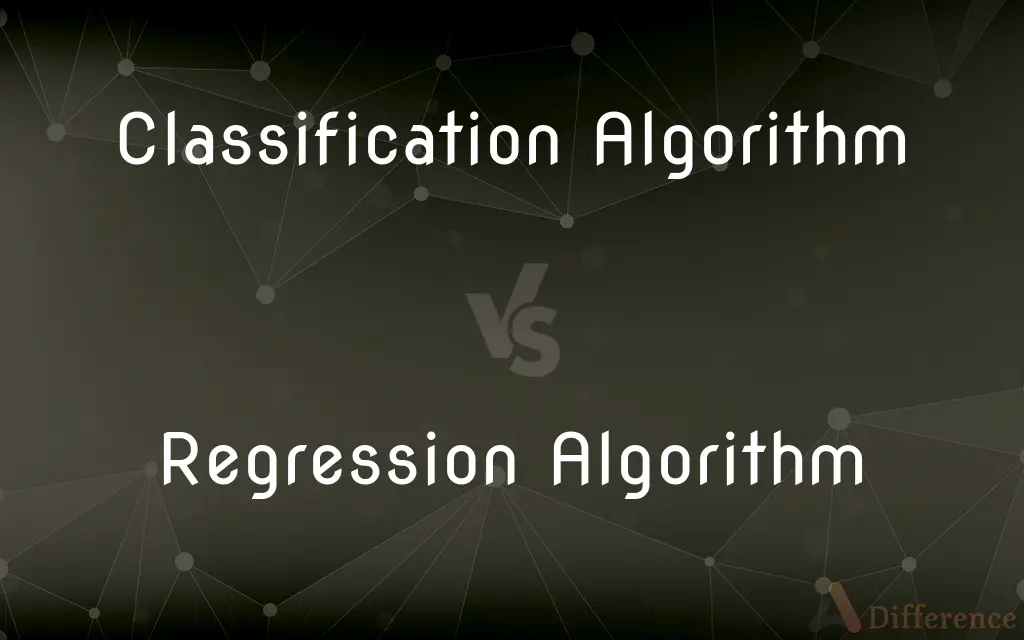 Classification Algorithm vs. Regression Algorithm — What's the Difference?