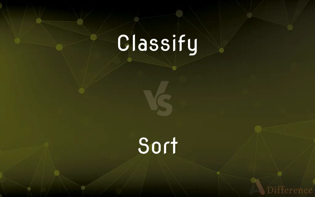 Classify vs. Sort — What's the Difference?
