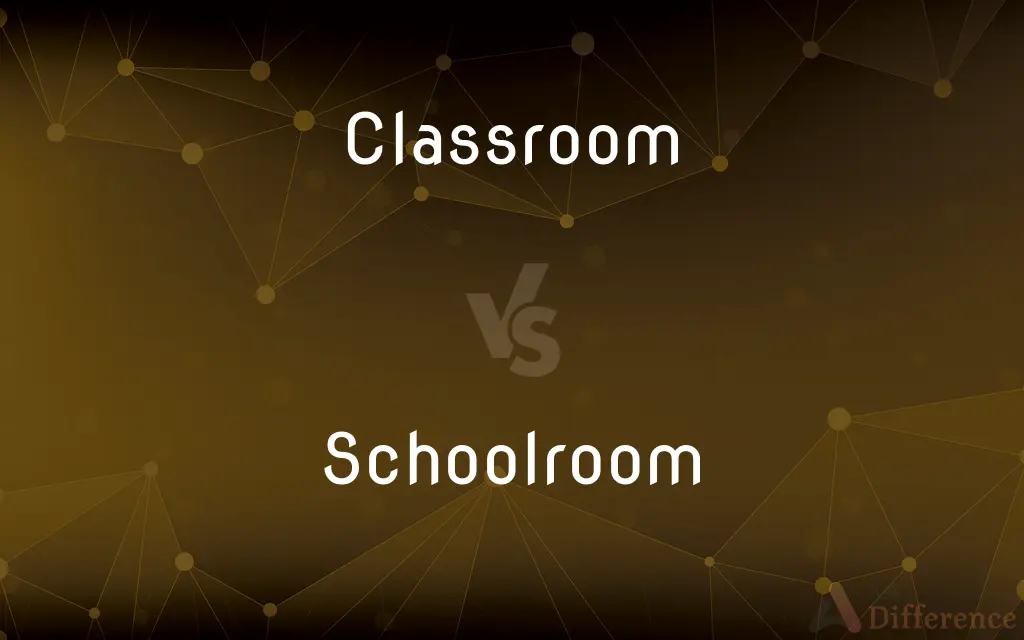 Classroom vs. Schoolroom — What's the Difference?
