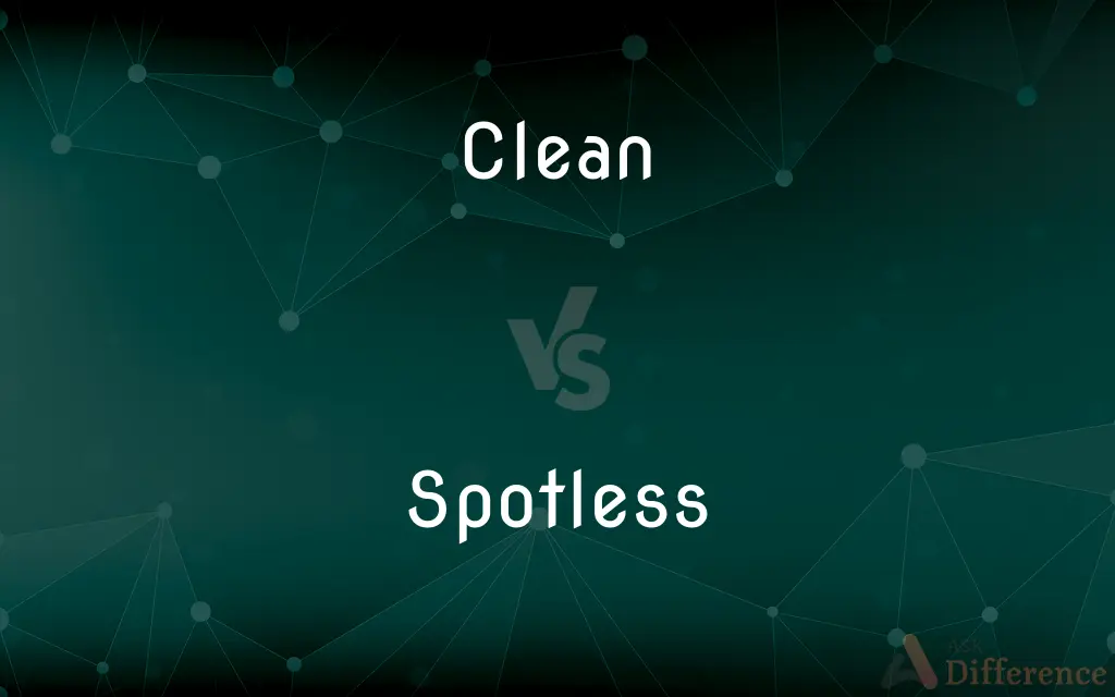 Clean vs. Spotless — What's the Difference?