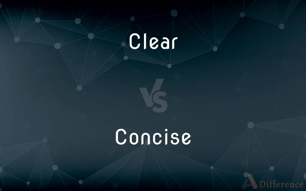 Clear vs. Concise — What's the Difference?