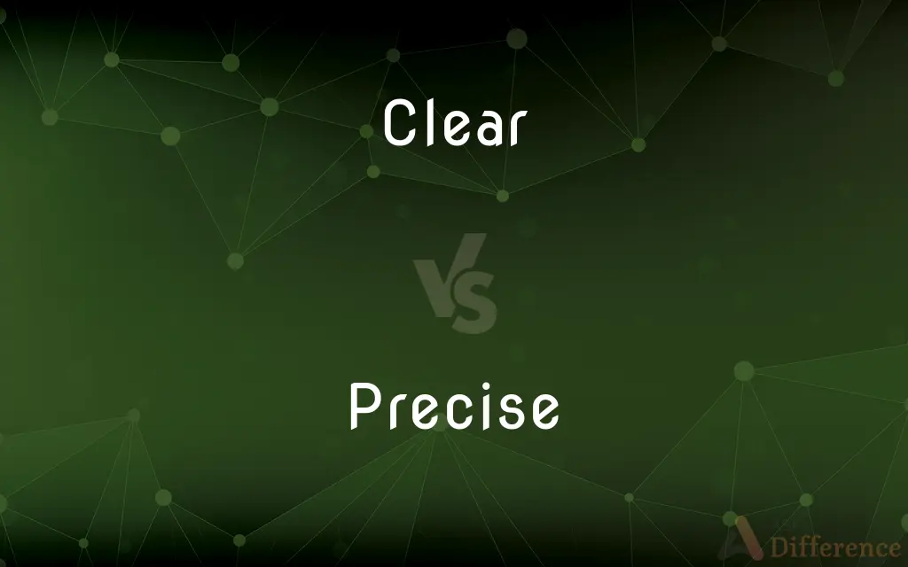 Clear vs. Precise — What's the Difference?