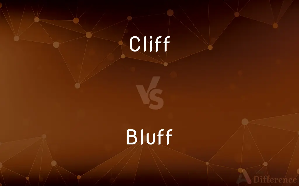 Cliff vs. Bluff — What's the Difference?