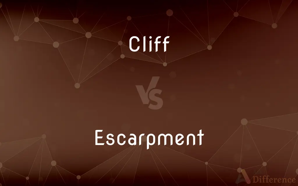 Cliff vs. Escarpment — What's the Difference?