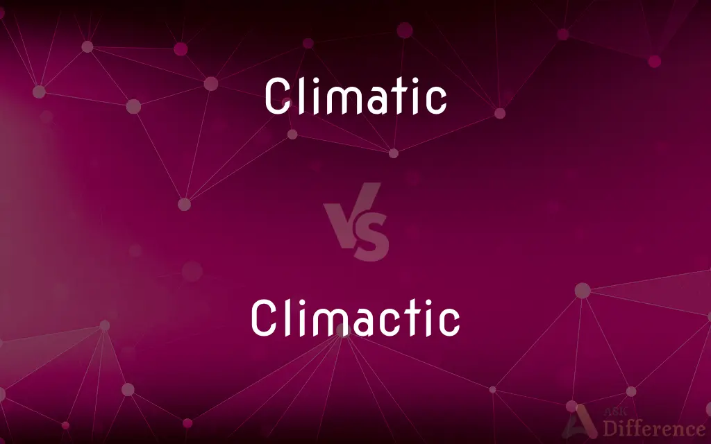 Climatic vs. Climactic — What's the Difference?