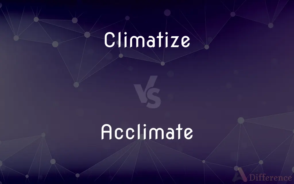 Climatize vs. Acclimate — Which is Correct Spelling?