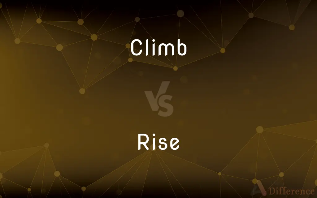 Climb vs. Rise — What's the Difference?