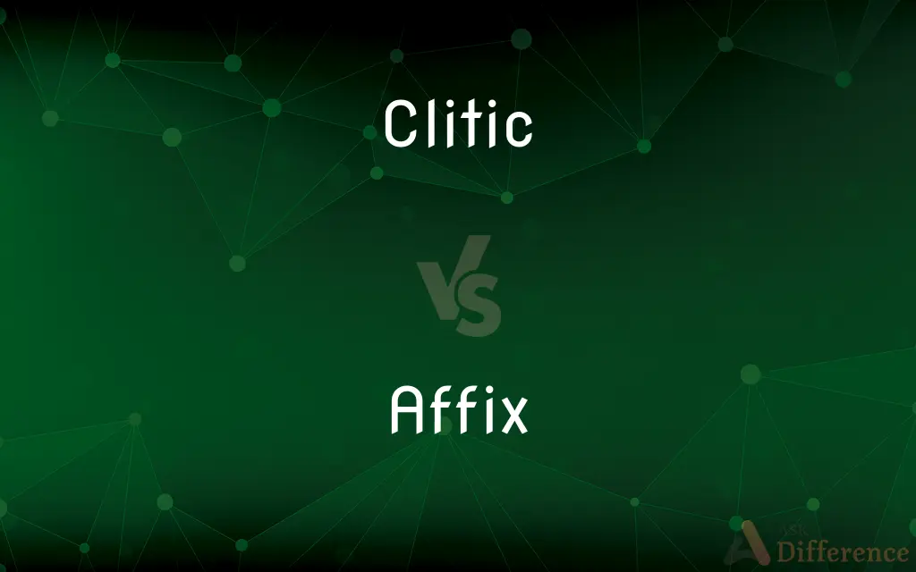 Clitic vs. Affix — What's the Difference?