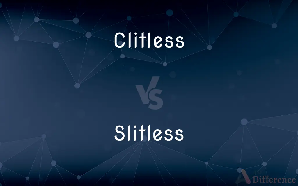 Clitless vs. Slitless — What's the Difference?