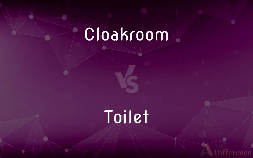 Cloakroom vs. Toilet — What's the Difference?