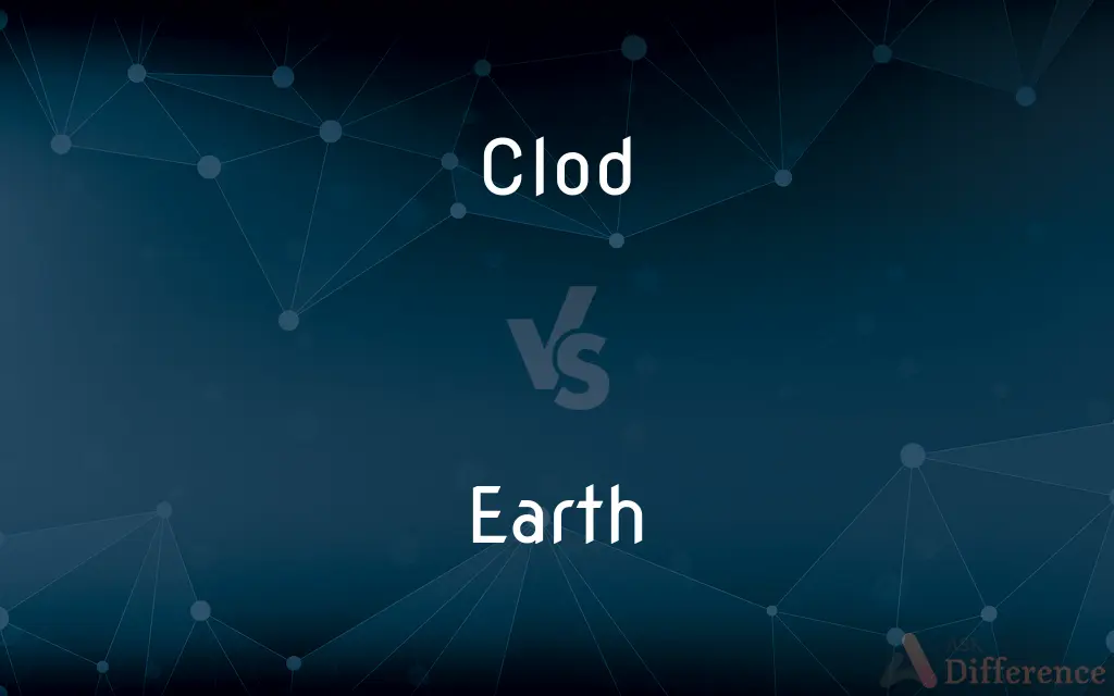 Clod vs. Earth — What's the Difference?
