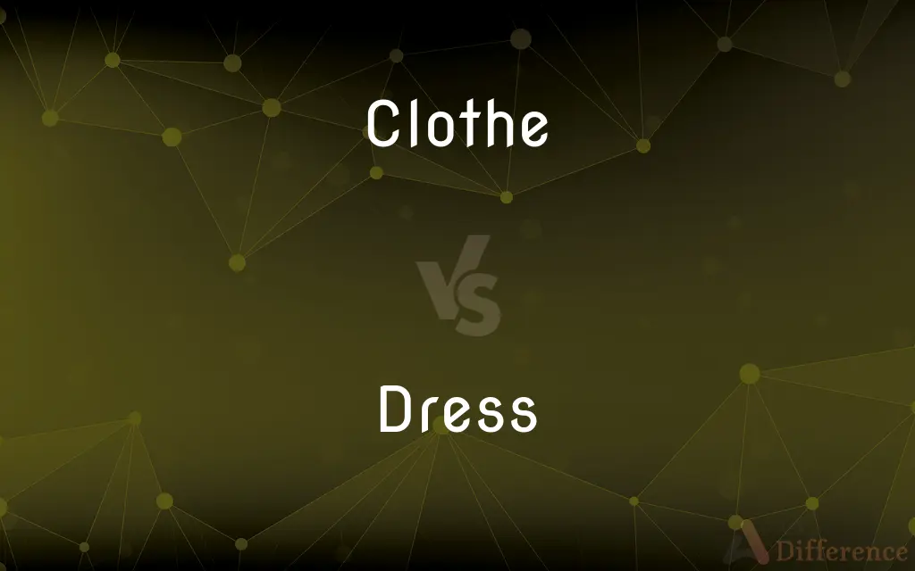 Clothe vs. Dress — What's the Difference?