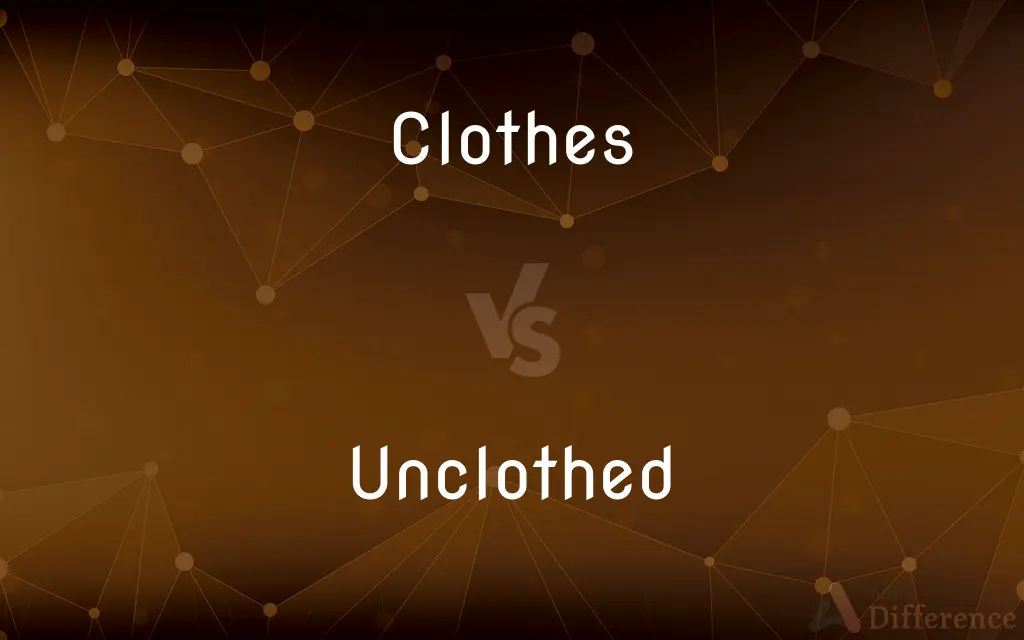 Clothes vs. Unclothed — What's the Difference?