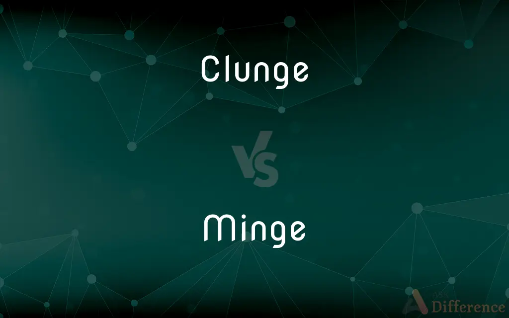 Clunge vs. Minge — What's the Difference?