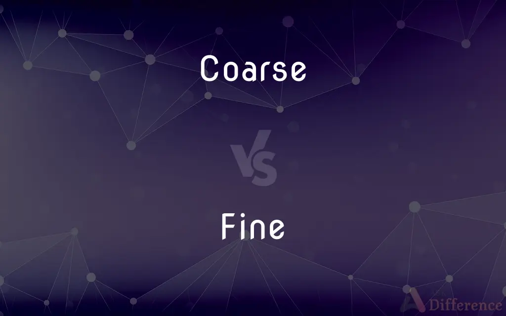 Coarse vs. Fine — What's the Difference?