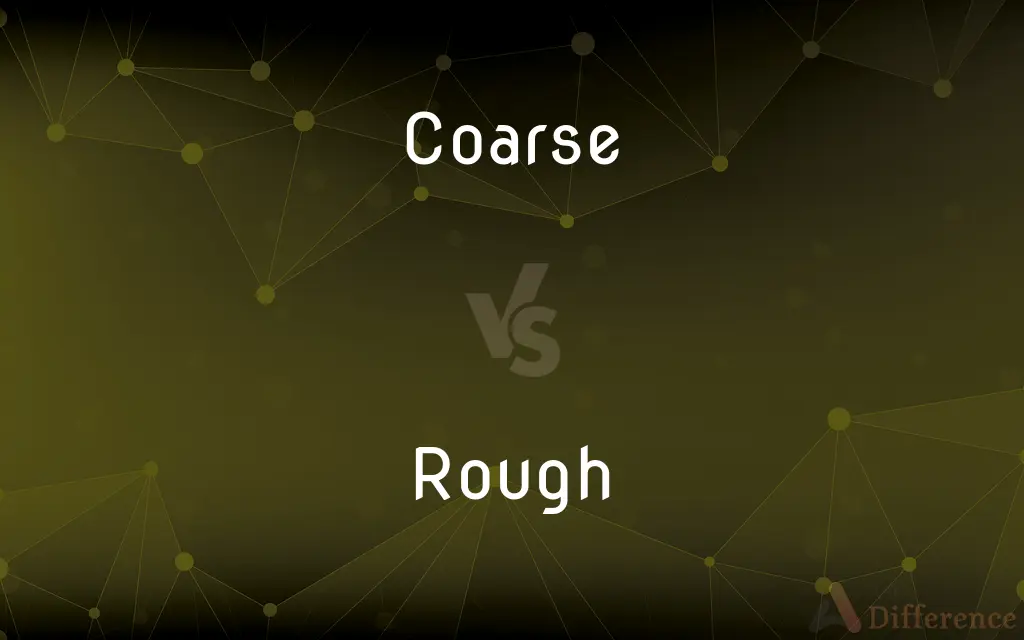 Coarse vs. Rough — What's the Difference?