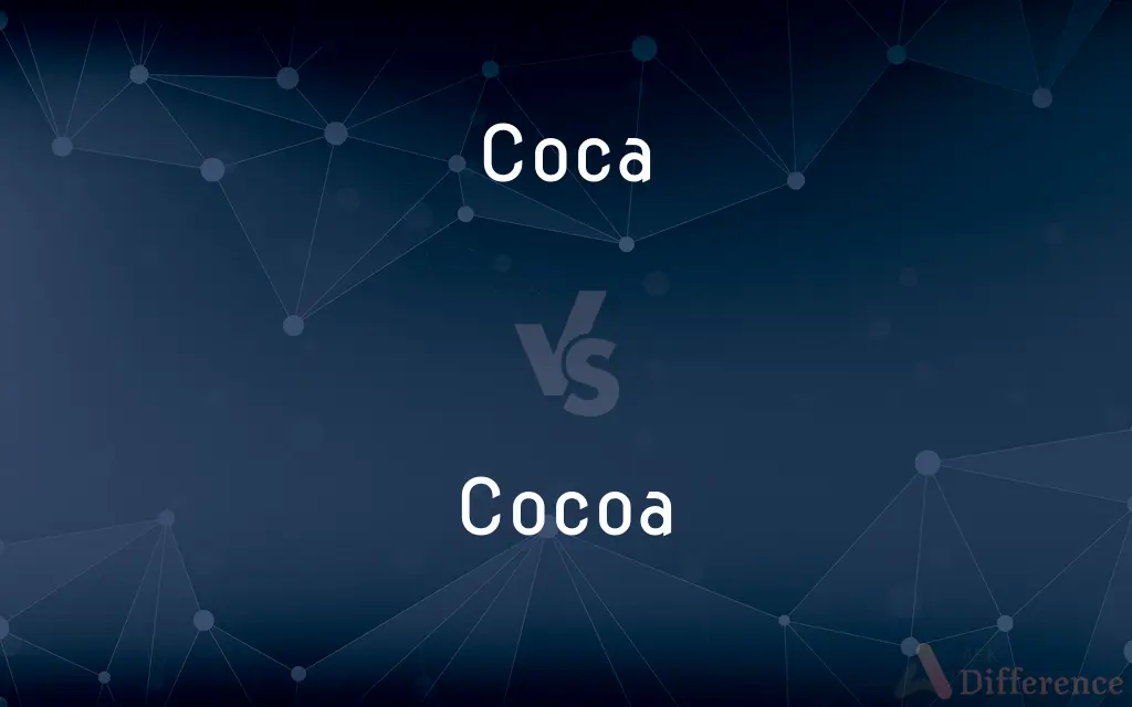 Coca vs. Cocoa — What's the Difference?
