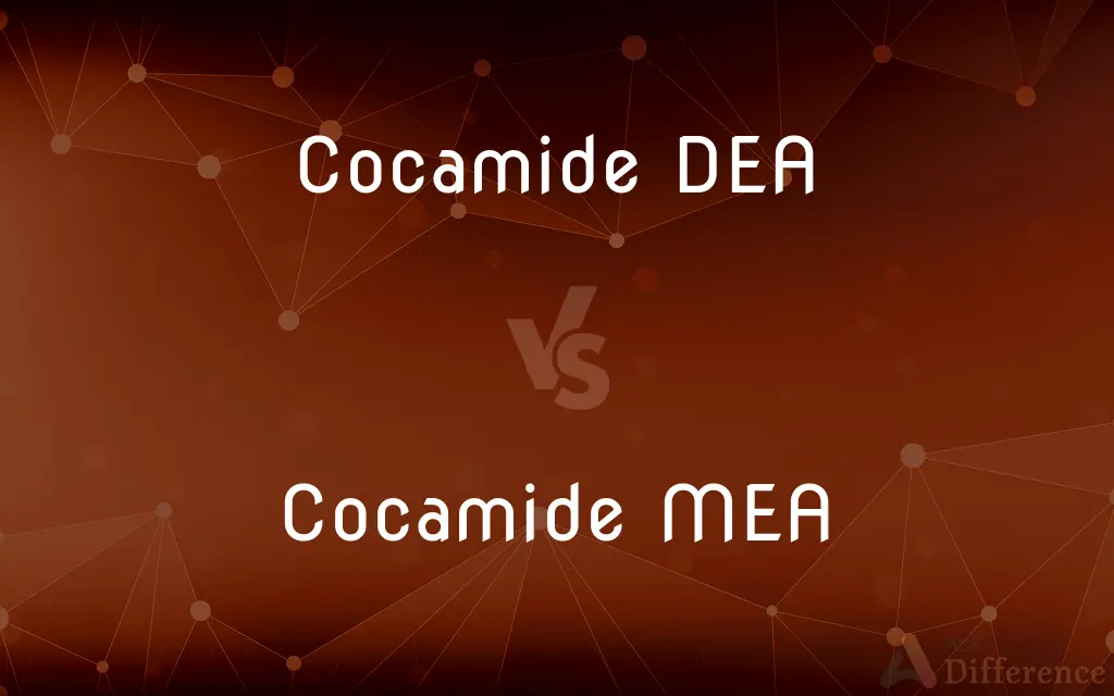 Cocamide DEA vs. Cocamide MEA — What's the Difference?