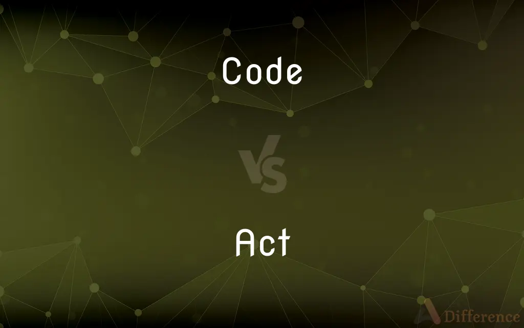 Code vs. Act — What's the Difference?