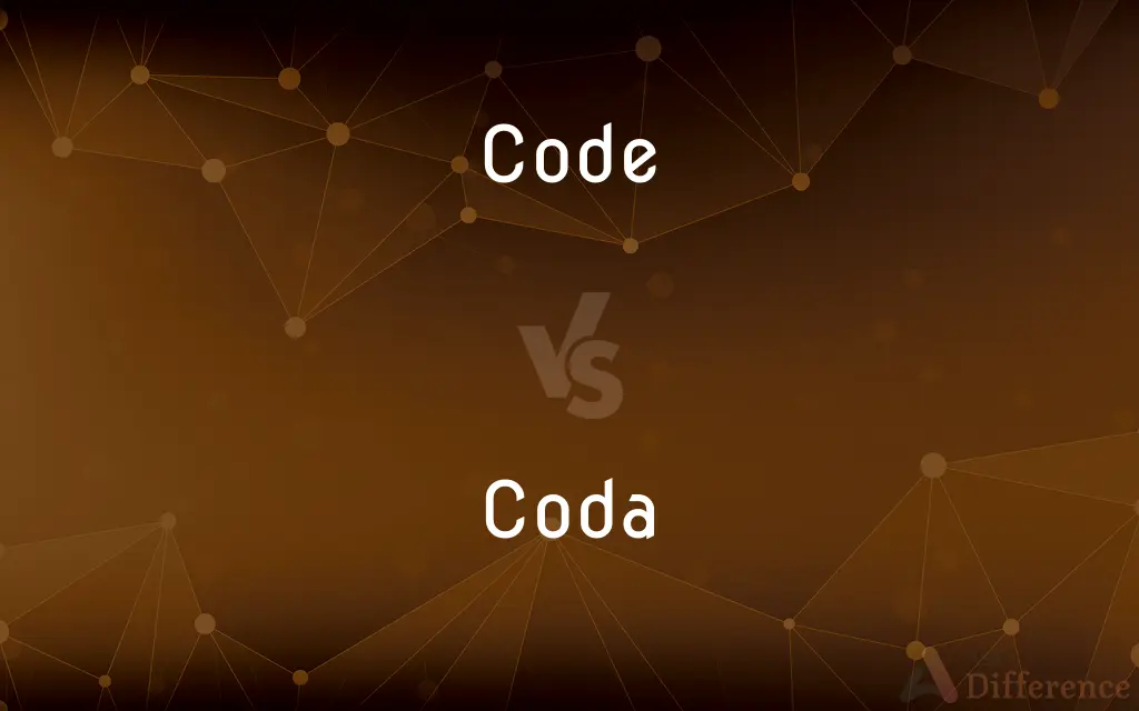 Code vs. Coda — What's the Difference?