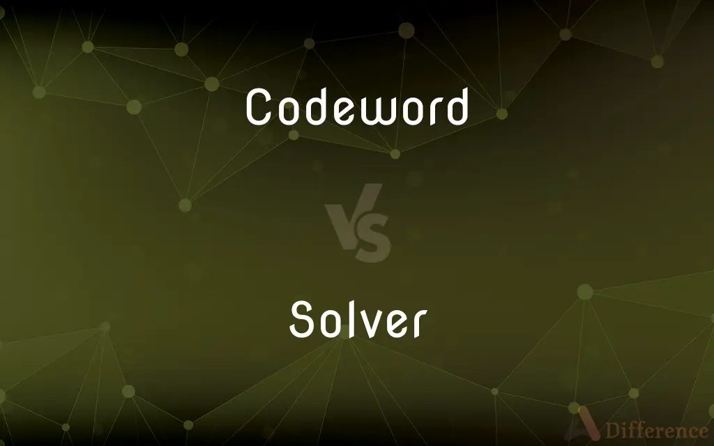Codeword vs. Solver — What's the Difference?