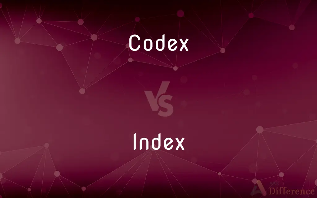 Codex vs. Index — What's the Difference?