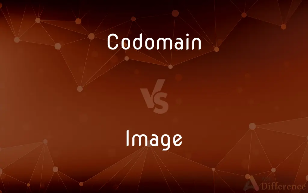 Codomain vs. Image — What's the Difference?
