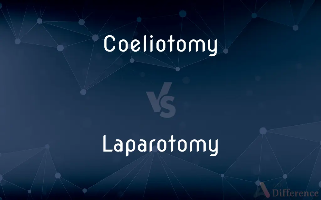 Coeliotomy vs. Laparotomy — What's the Difference?