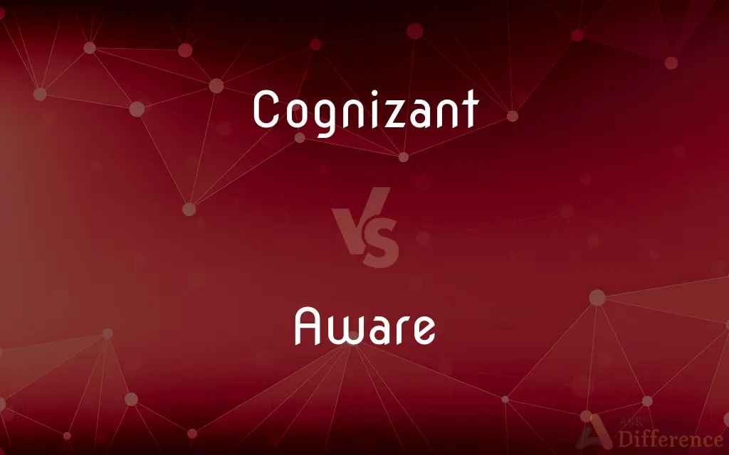 Cognizant vs. Aware — What's the Difference?