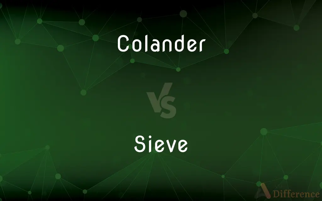 Colander vs. Sieve — What's the Difference?