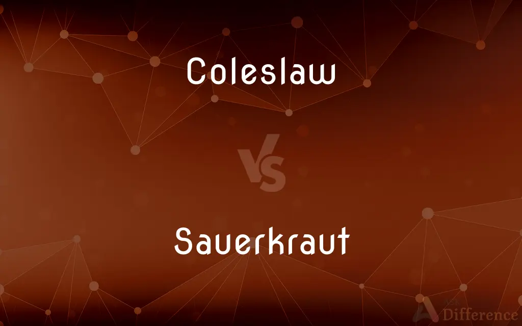 Coleslaw vs. Sauerkraut — What's the Difference?