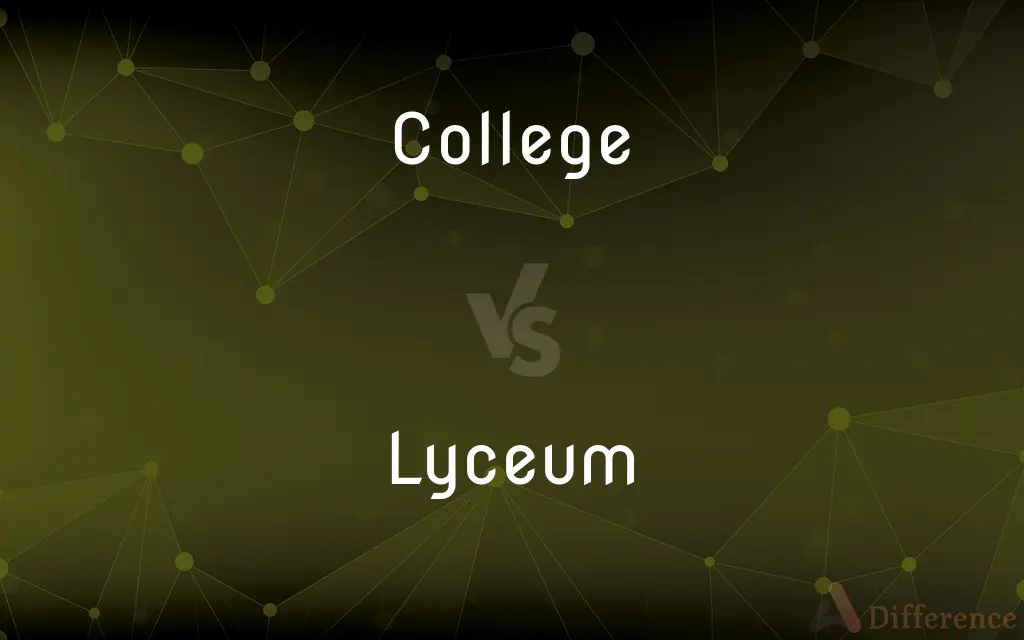 College vs. Lyceum — What's the Difference?