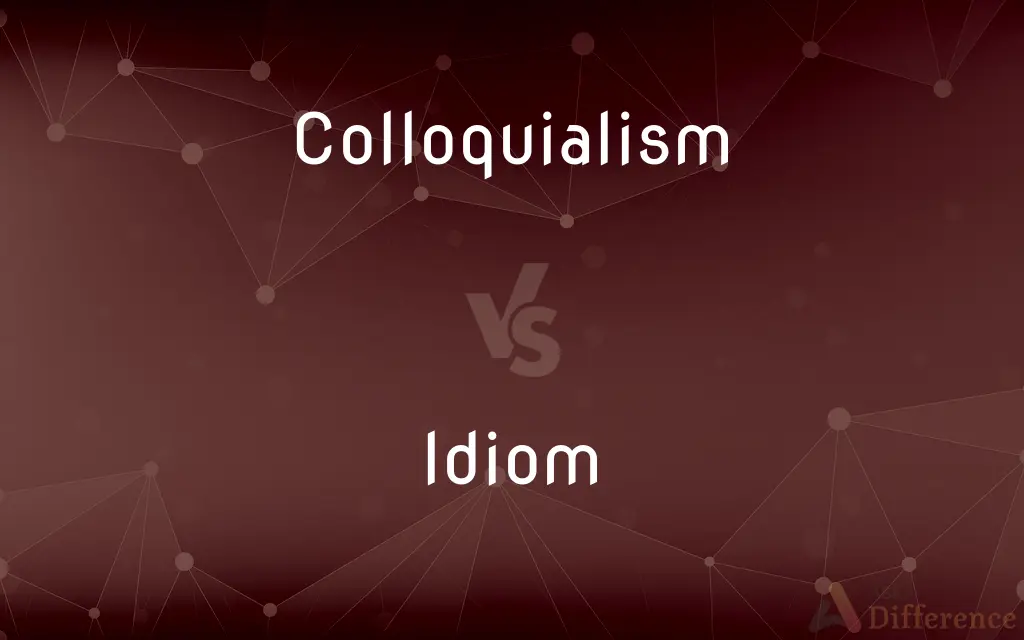 Colloquialism vs. Idiom — What's the Difference?