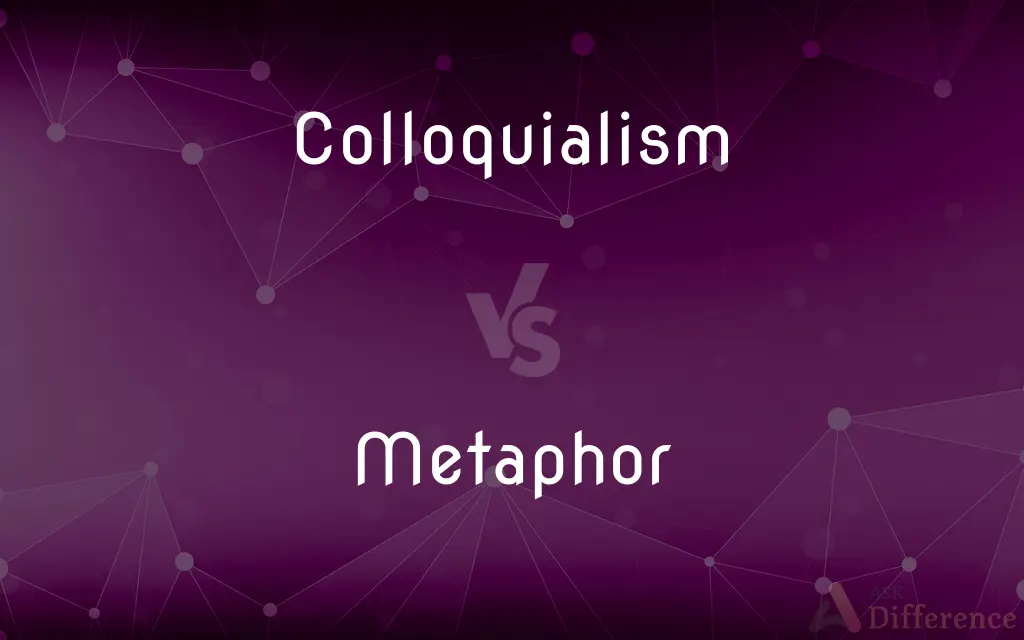 Colloquialism vs. Metaphor — What's the Difference?